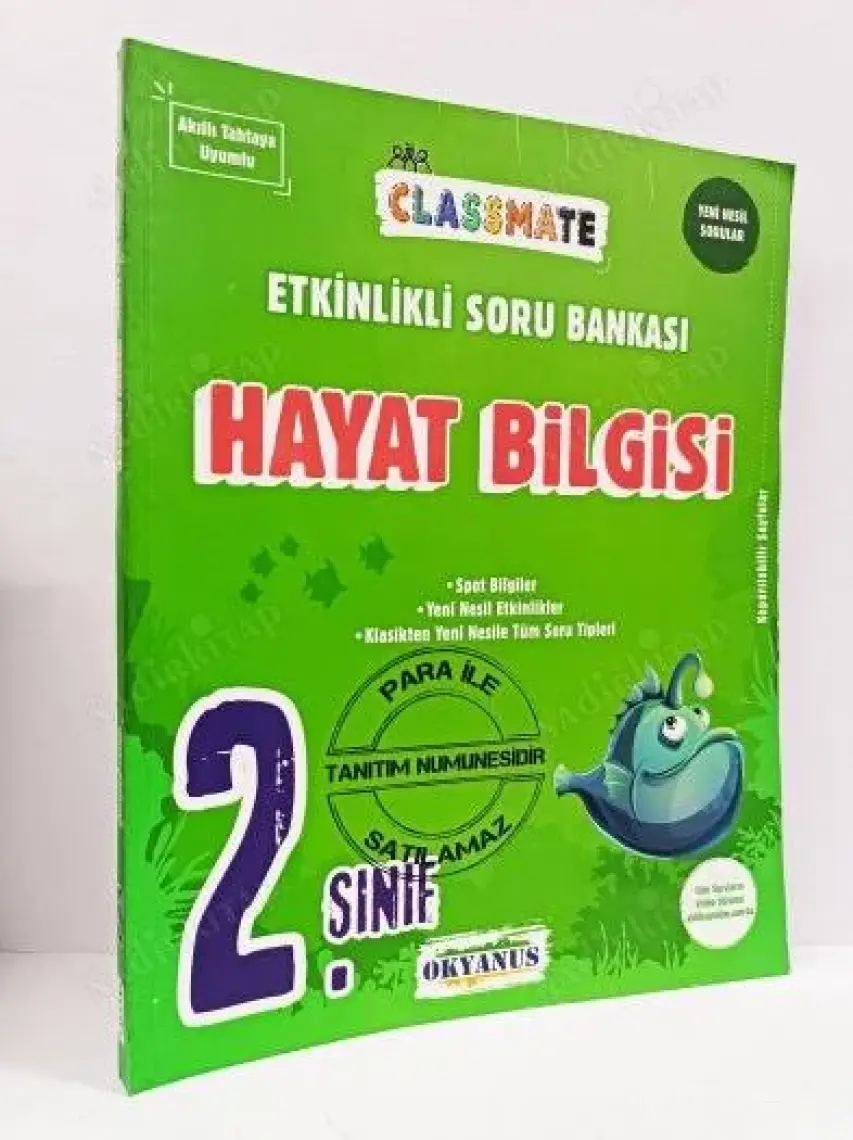 Okyanus Yayınları 2. Sınıf Hayat Bilgisi Classmate Etkinlikli Soru Bankası