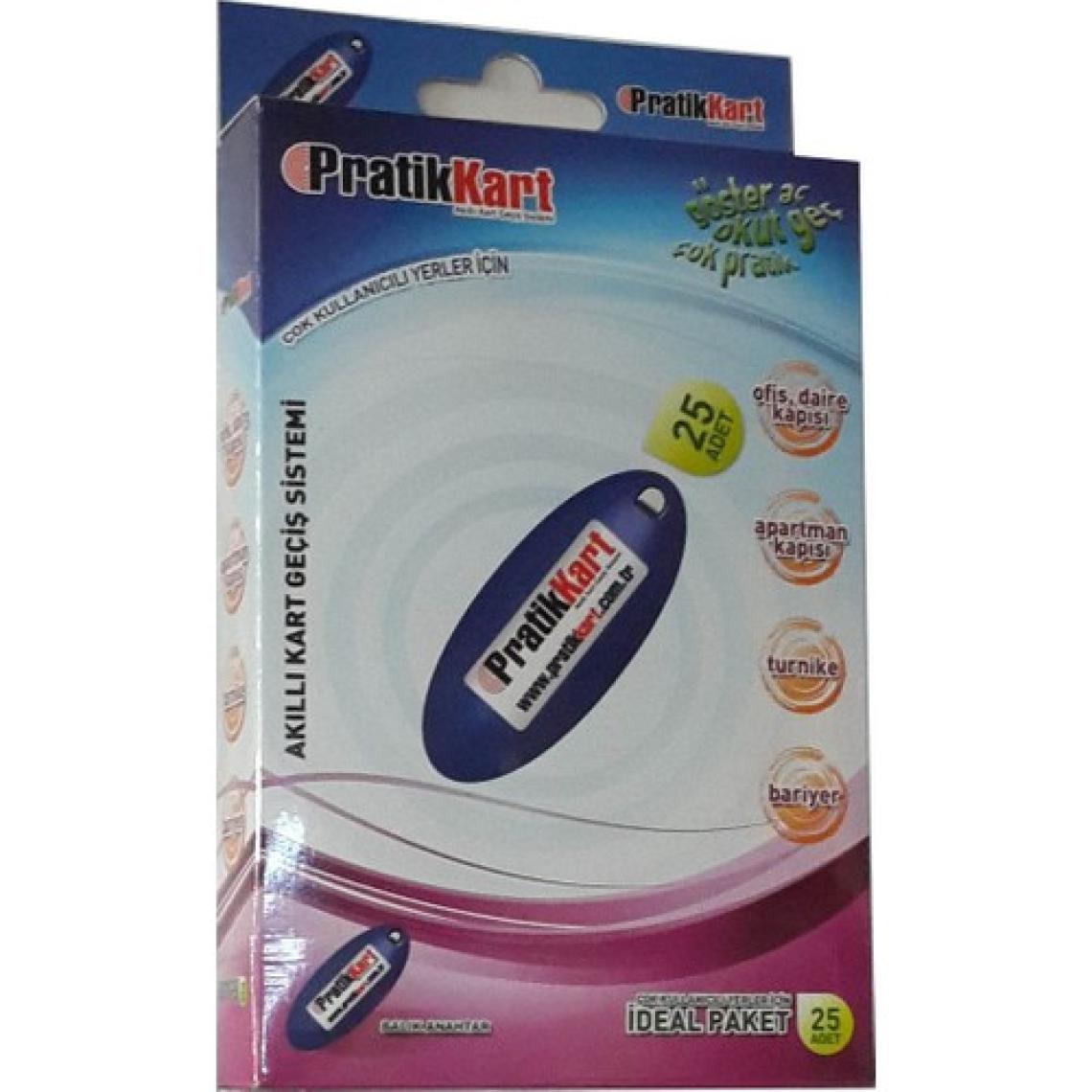 Pratik Kart Geçiş Sistemi Yedek   Balık Anahtarlık (25 Ad.Lik Paket)