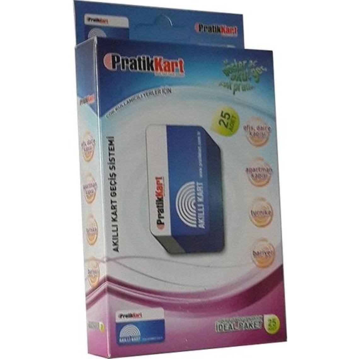 Pratik Kart Geçiş Sistemi Yedek Kartı (25 Ad. Lik Paket)