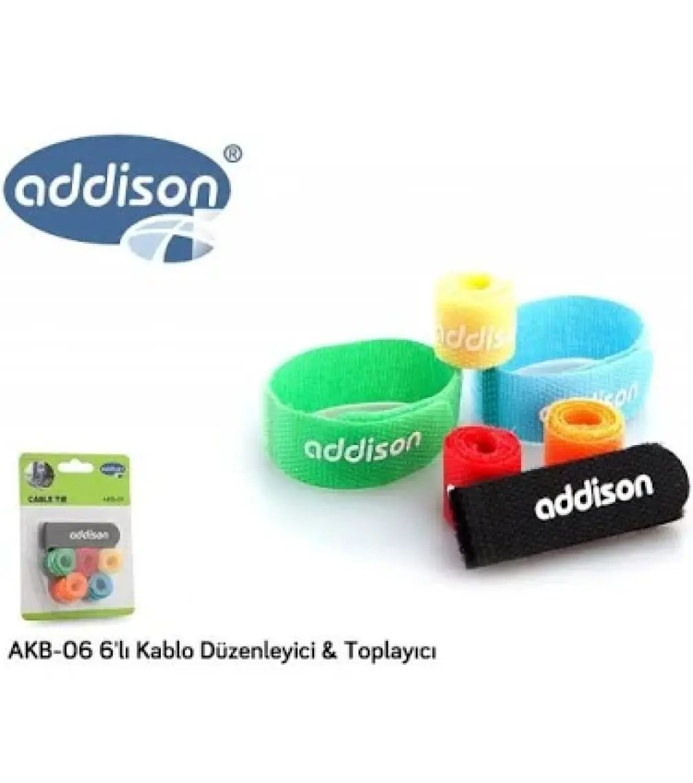 Addison Akb-06 6`Lı Kablo Düzenleyici - Toplayıcı