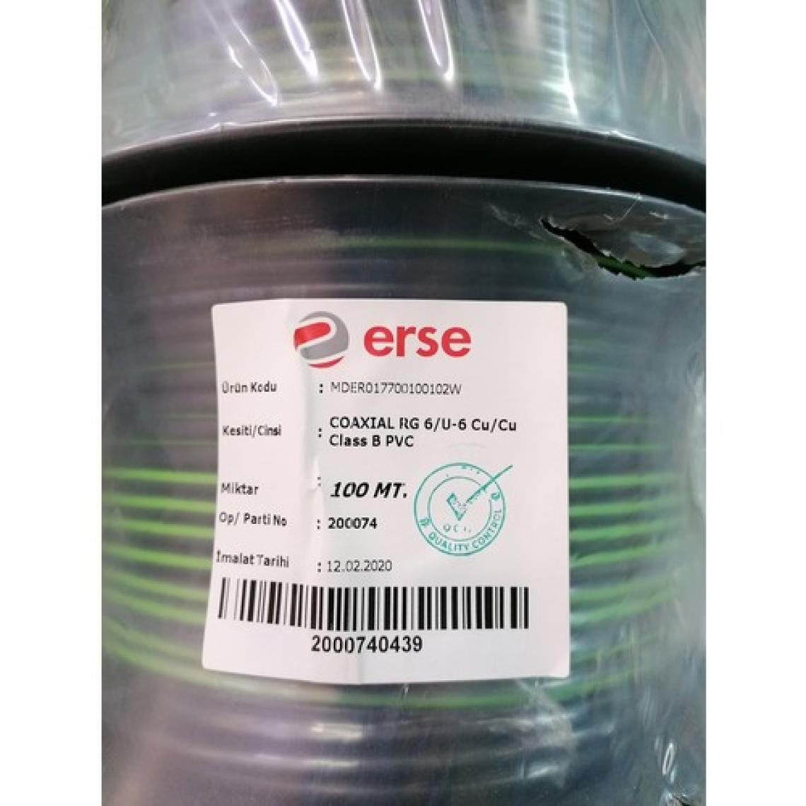 Erse Rg6/u6 Tv Kablosu 100 Metre