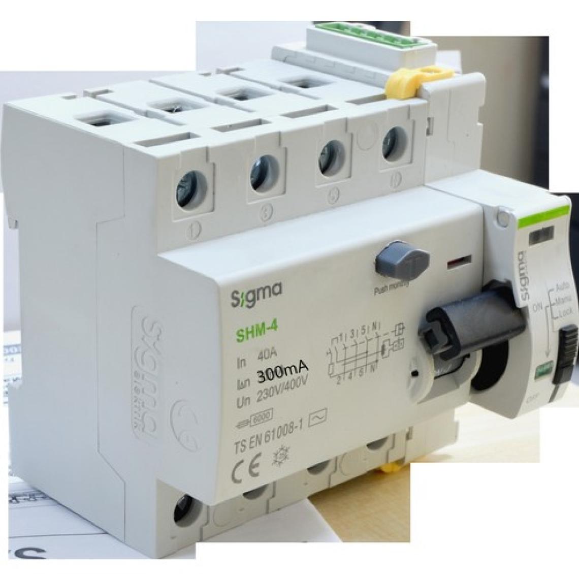 Sigma Elektrik SCRC03 Otomatik Yeniden Kurma Ünitesi + 4X40 300MA Kaçak Akım Rölesi