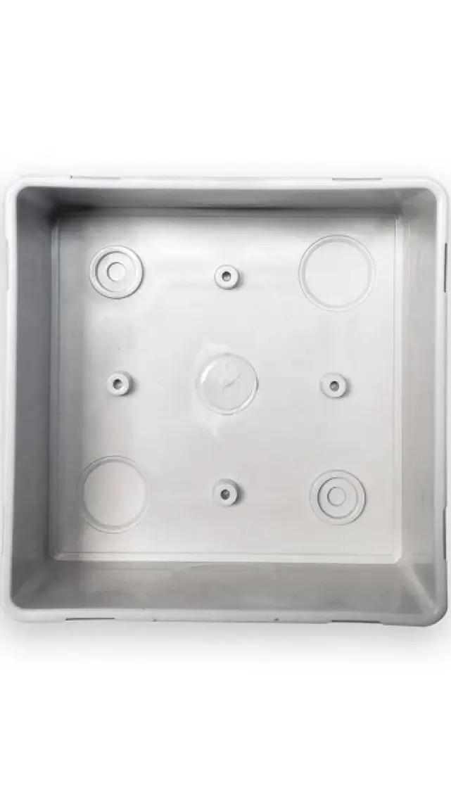 Akiş A8585420-62 Abs Termoplastik Sıva Üstü Kare Buat (85X85X42 Mm)