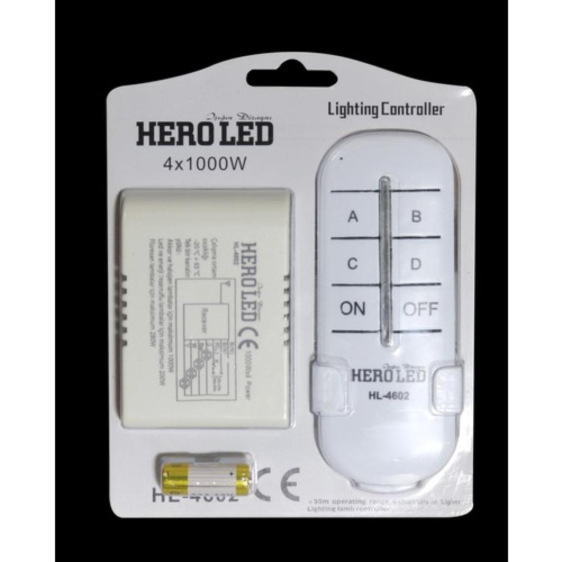 Hero Led Heroled Uzaktan Elektrik Kontrol ve Avize Kumandası 4 'lü Sistem