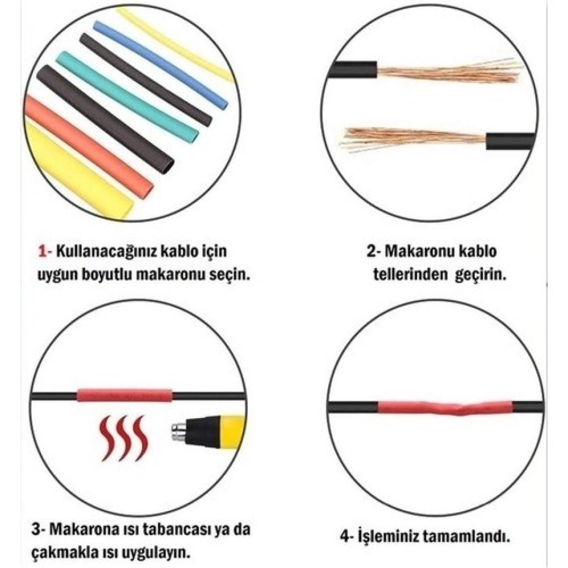 Ttt Kablo Koruyucu Makaron Seti 164 Parça