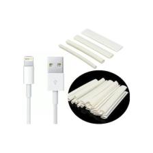 Woer Daralan Makaron Iphone Şarj Kablo Ucu Koruyucu 6.4 mm 10 Adet 5 cm Beyaz