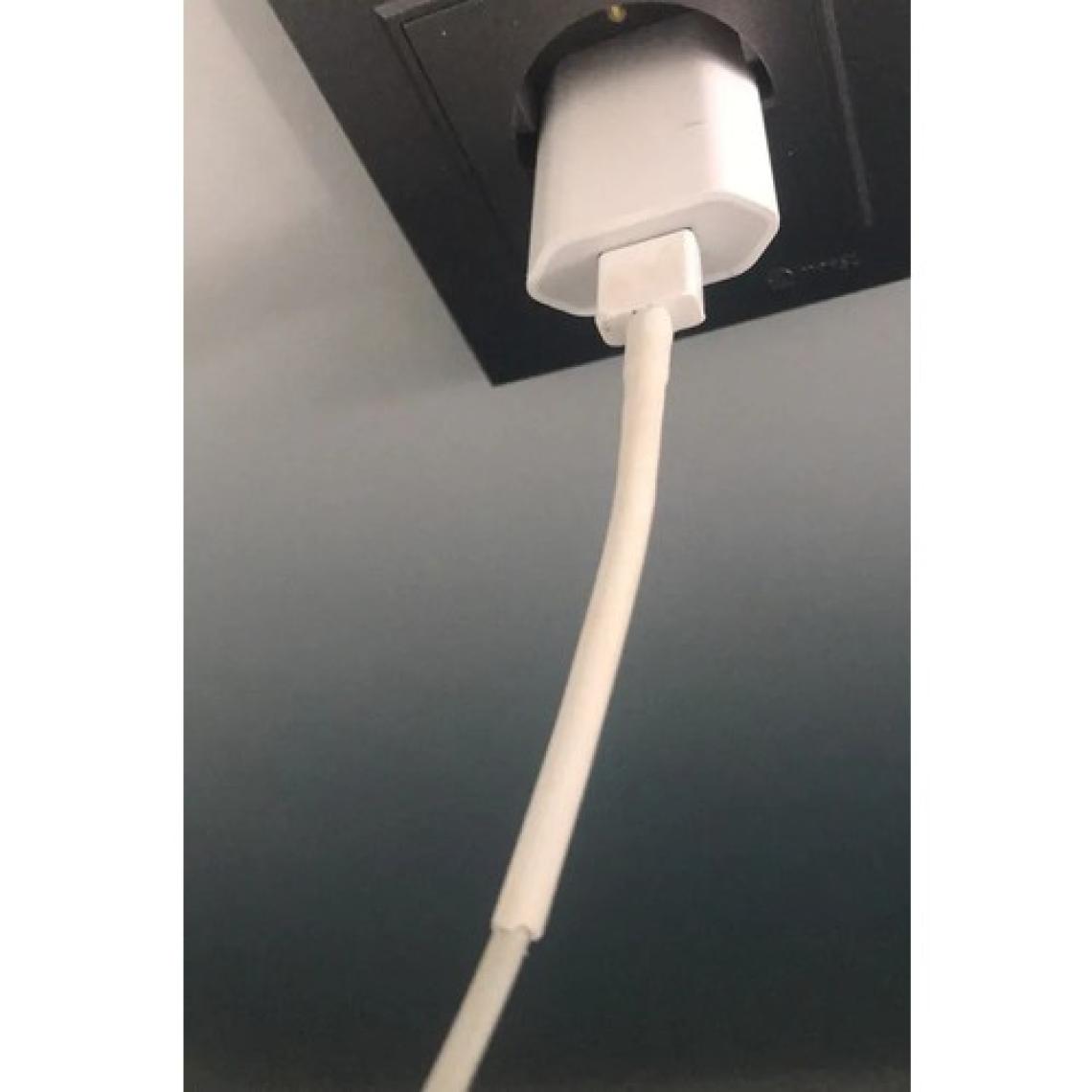 Woer Daralan Makaron Iphone Şarj Kablo Ucu Koruyucu 6.4 mm 10 Adet 5 cm Beyaz