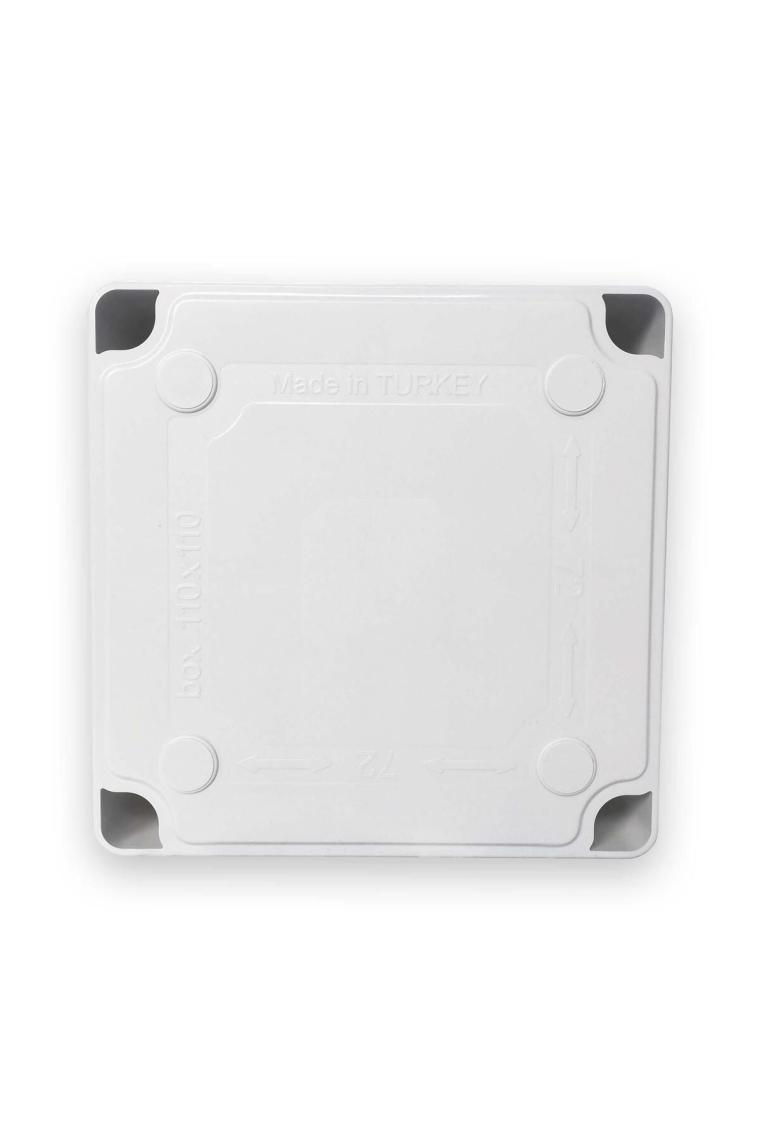 AKİŞ A11011072-68 ABS TERMOPLASTİK SIVA ÜSTÜ VİDALI KARE BUAT (110x110x72 MM) (5 ADET )