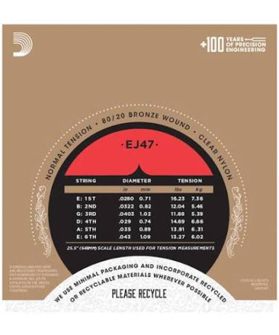 D'Addario EJ47 Pro-Arte Normal Tension Klasik Gitar Teli