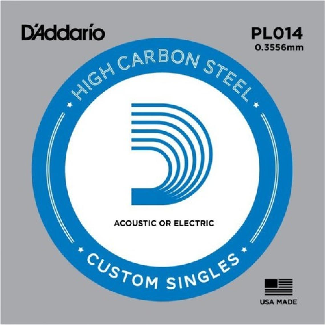 D'Addario PL014 Tek Elektro Gitar Teli (14)