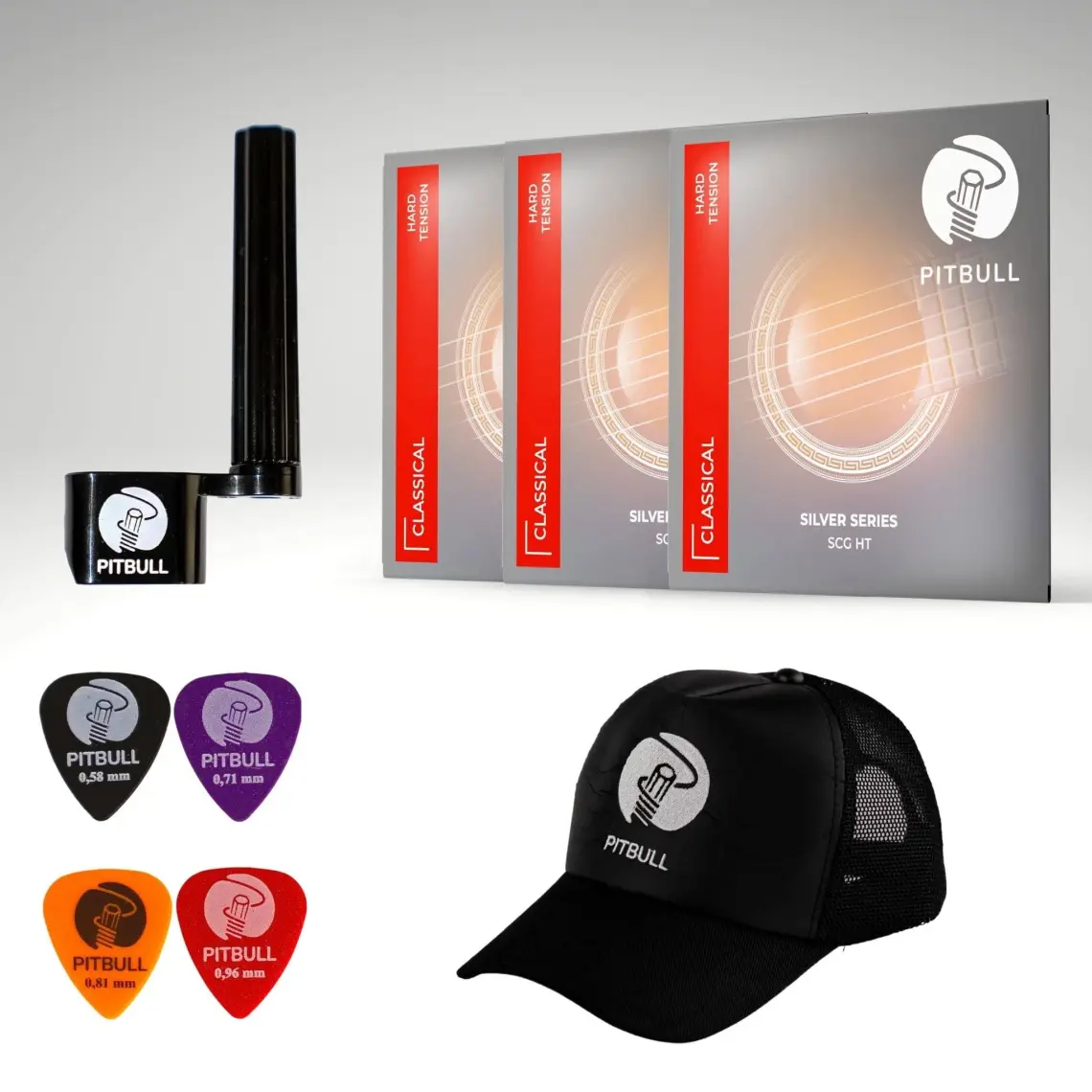 Pitbull Silver Seri Klasik Gitar Teli Scg Ht Scg Ht 3p Ssc 3lü Set Hediyeli Paket