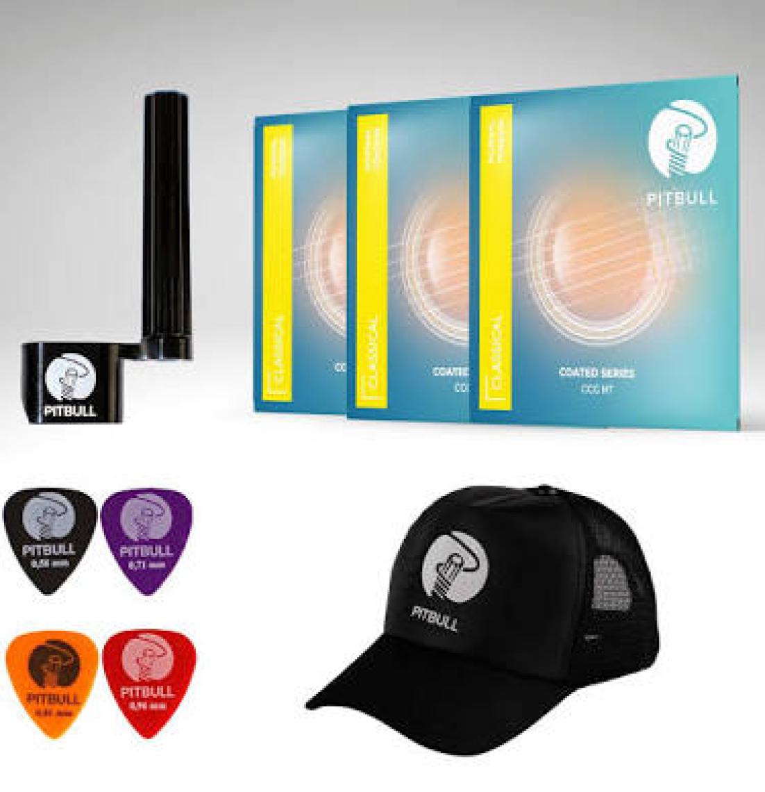 Pitbull Coated Seri Klasik Gitar Teli CCG NT CCG NT 3P SSC 3'lü SET Hediyeli Paket