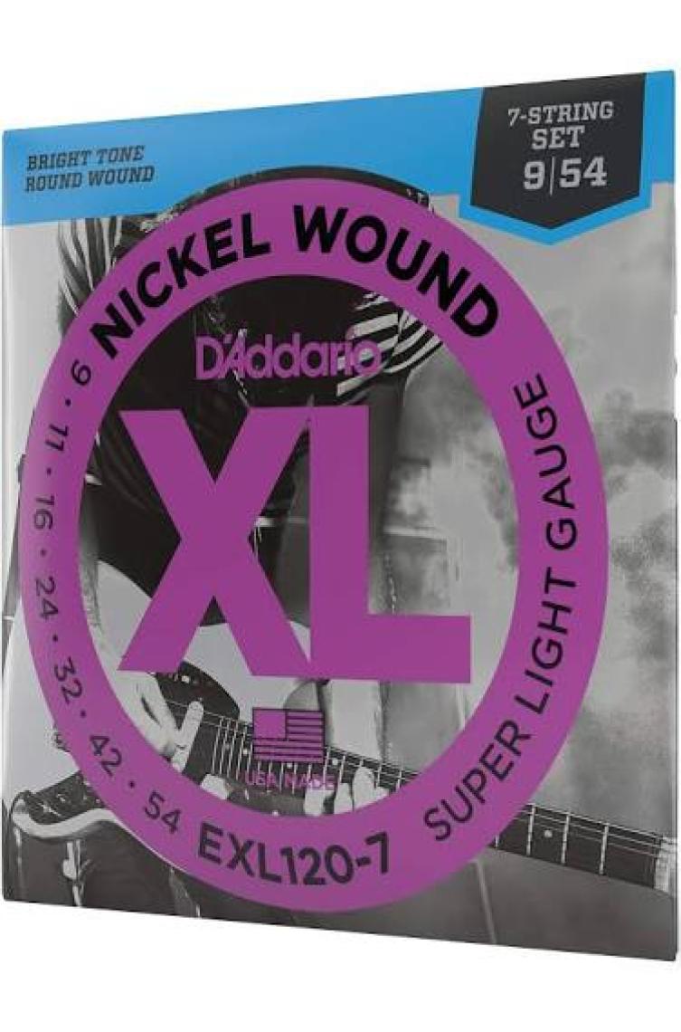 D'Addario EXL120-7 7 Telli Elektro Gitar Teli (9-54)