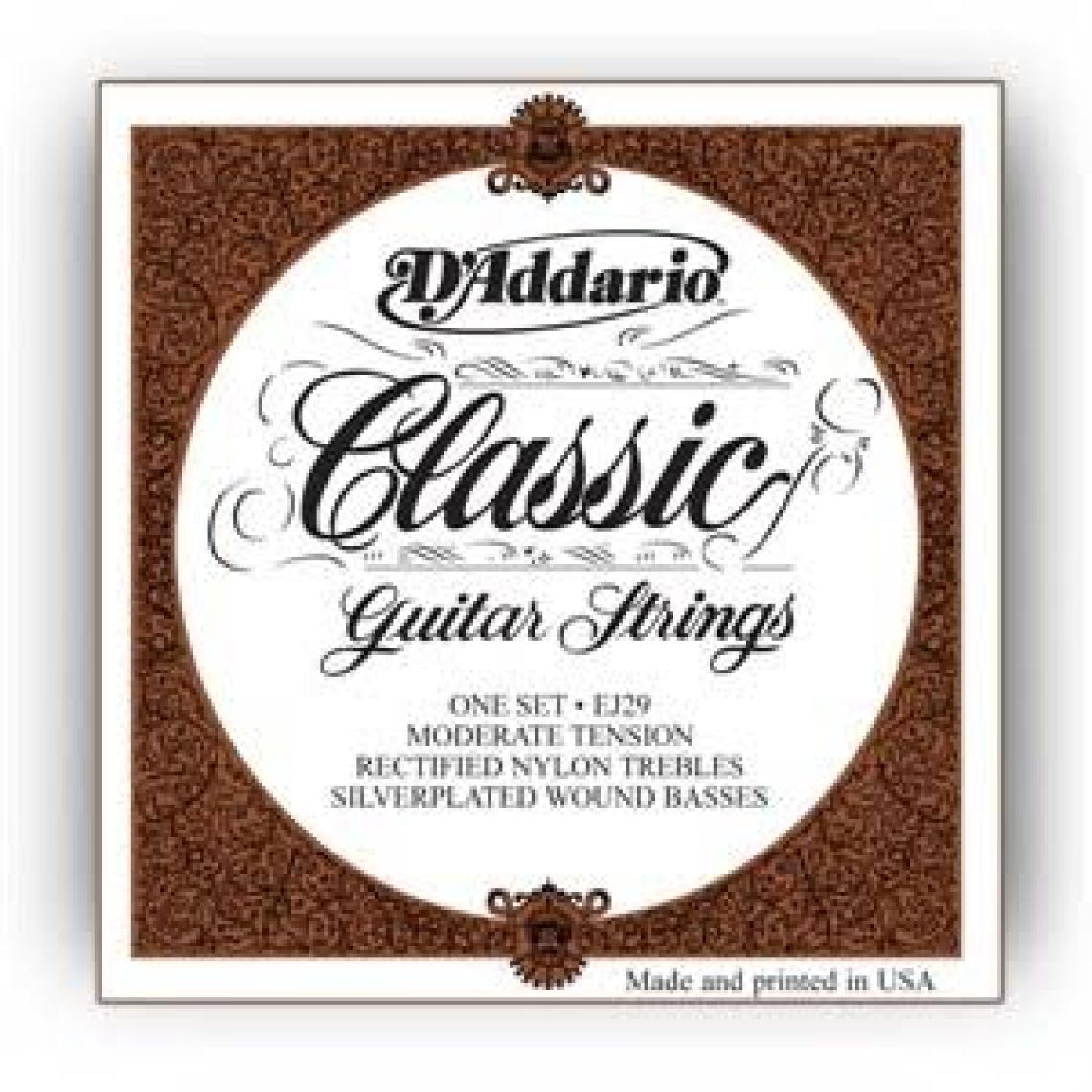 D'Addario EJ29 Pro-Arte Rectified Moderate Tension Klasik Gitar Teli