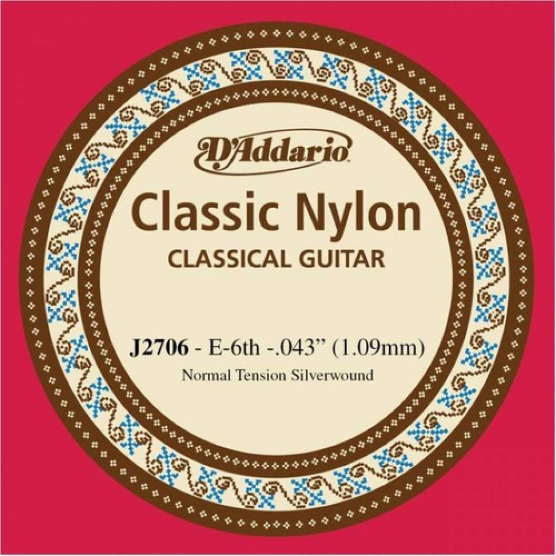 D'Addario J2706 Normal Tension Tek Klasik Gitar Teli (E)
