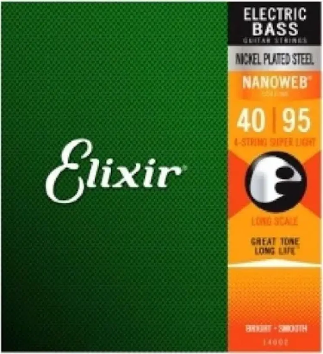 Elixir 14002 Nanoweb Super Light 4 Telli Bas Gitar Teli (40-95)