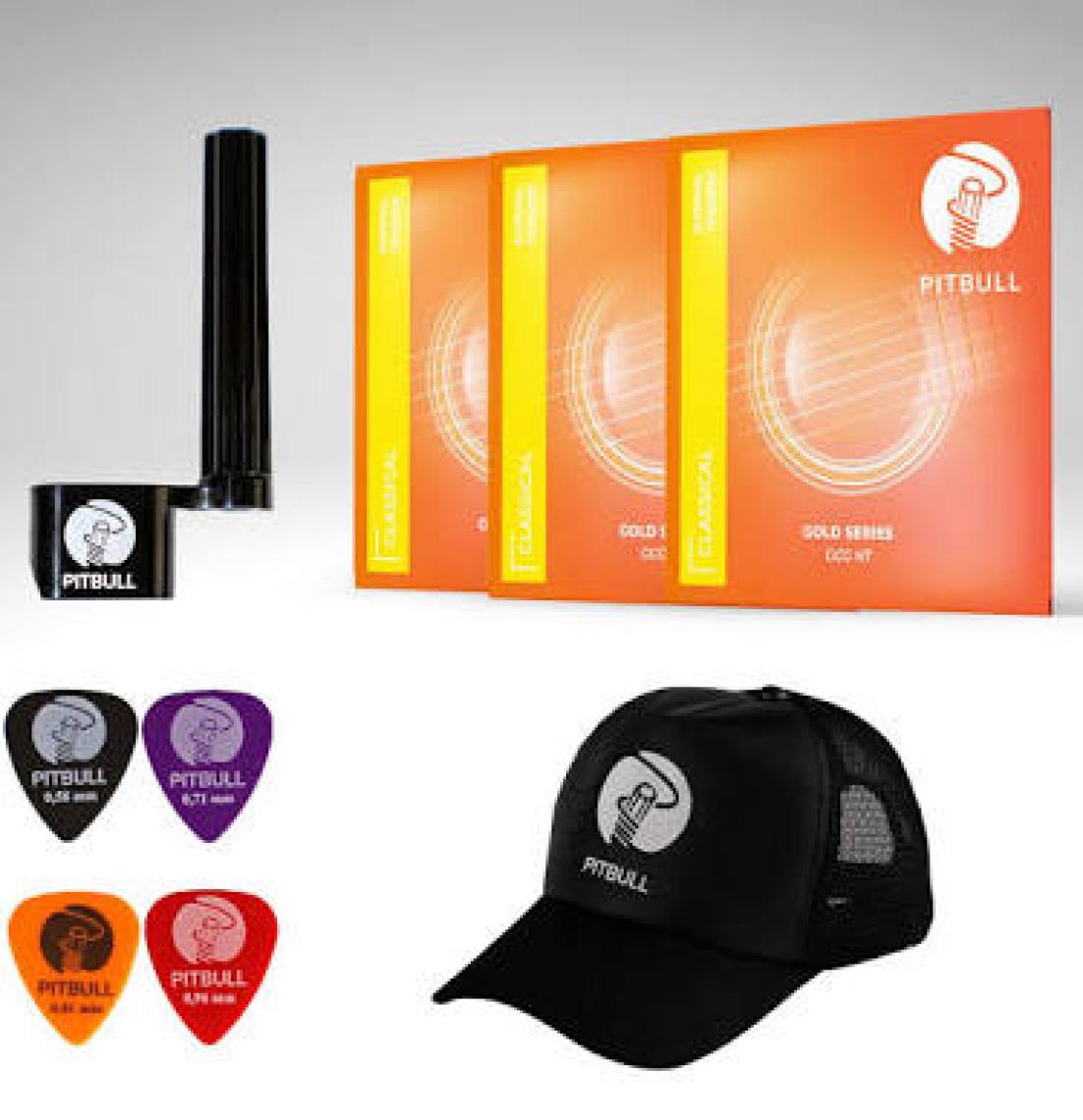 Pitbull Strings Gold Seri Gcg Nt 3’lü Set Takım Tel Klasik Gitar Teli