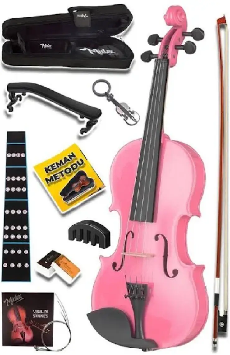 Midex HGA24PİNK-TYS Pembe 1/2 Çocuk Kemanı (8-10 Yaş İçin)