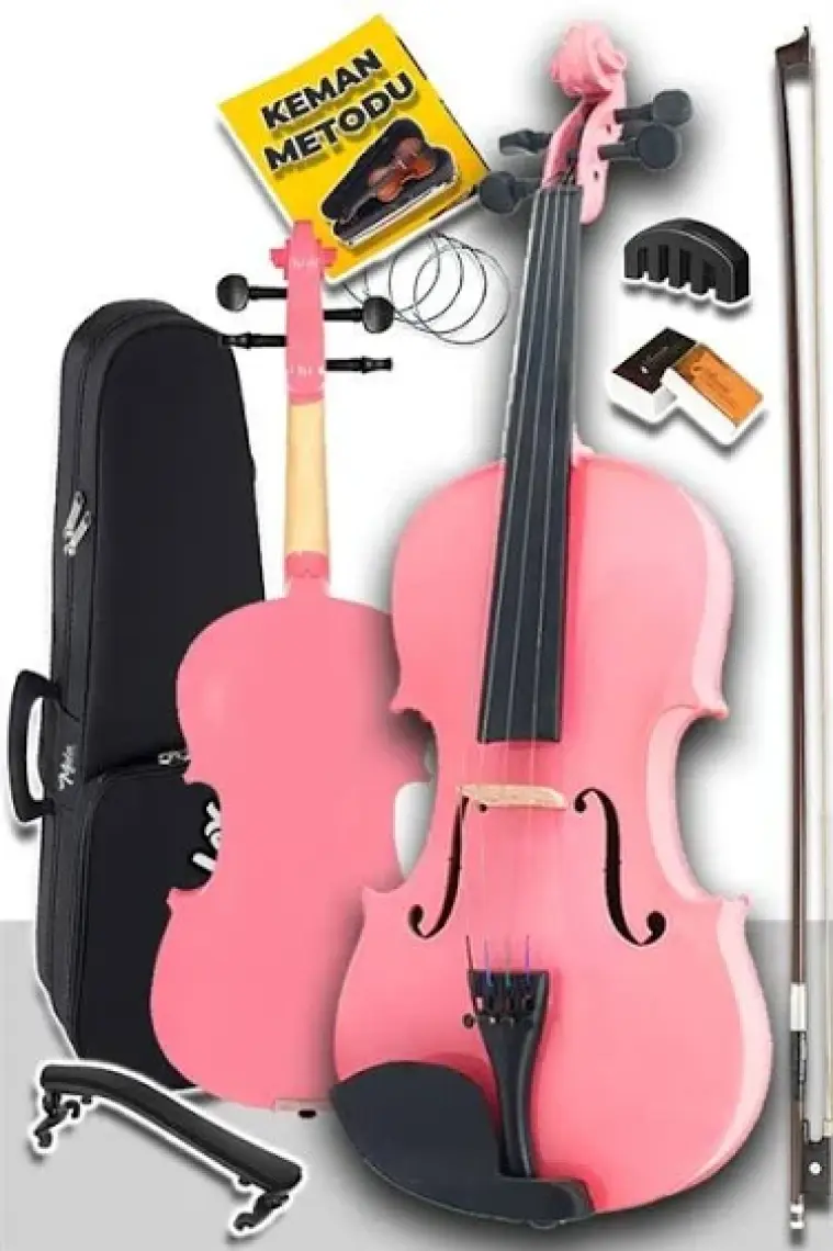 Midex HGA24PİNK-TYS Pembe 1/2 Çocuk Kemanı (8-10 Yaş İçin)