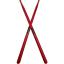 Midex GFK-801RD 5A Bateri Baget Kırılmaz Polyemid Kırmızı Davul Bageti 5A Drumsticks