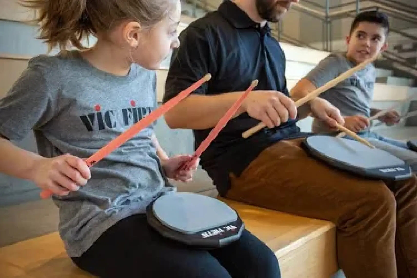 VIC FIRTH KIDSPINK American Classic Kidsticks Pink Pembe Çocuk Bageti