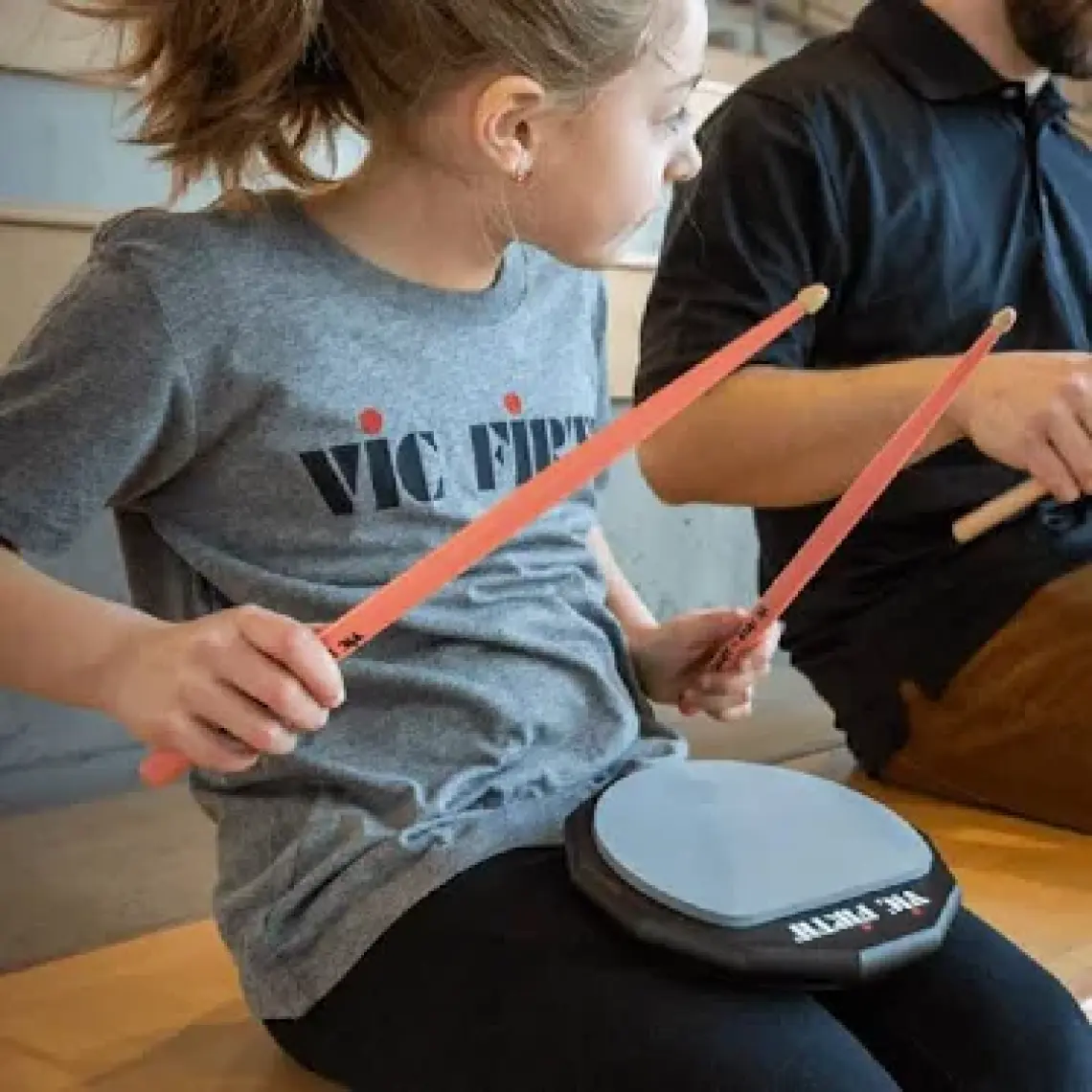 VIC FIRTH KIDSPINK American Classic Kidsticks Pink Pembe Çocuk Bageti