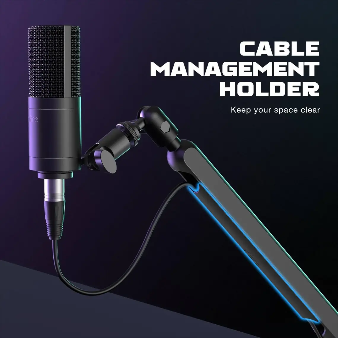 Fifine BM88 360° Ayarlanabilir Profesyonel Metal Mikrofon Standı