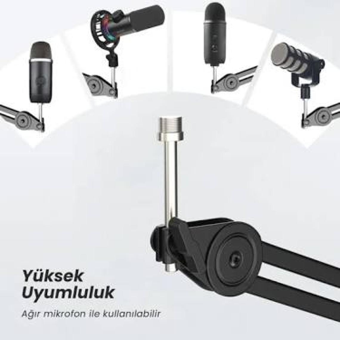 Fifine BM63-W Beyaz Masa Üstü Mikrofon Standı