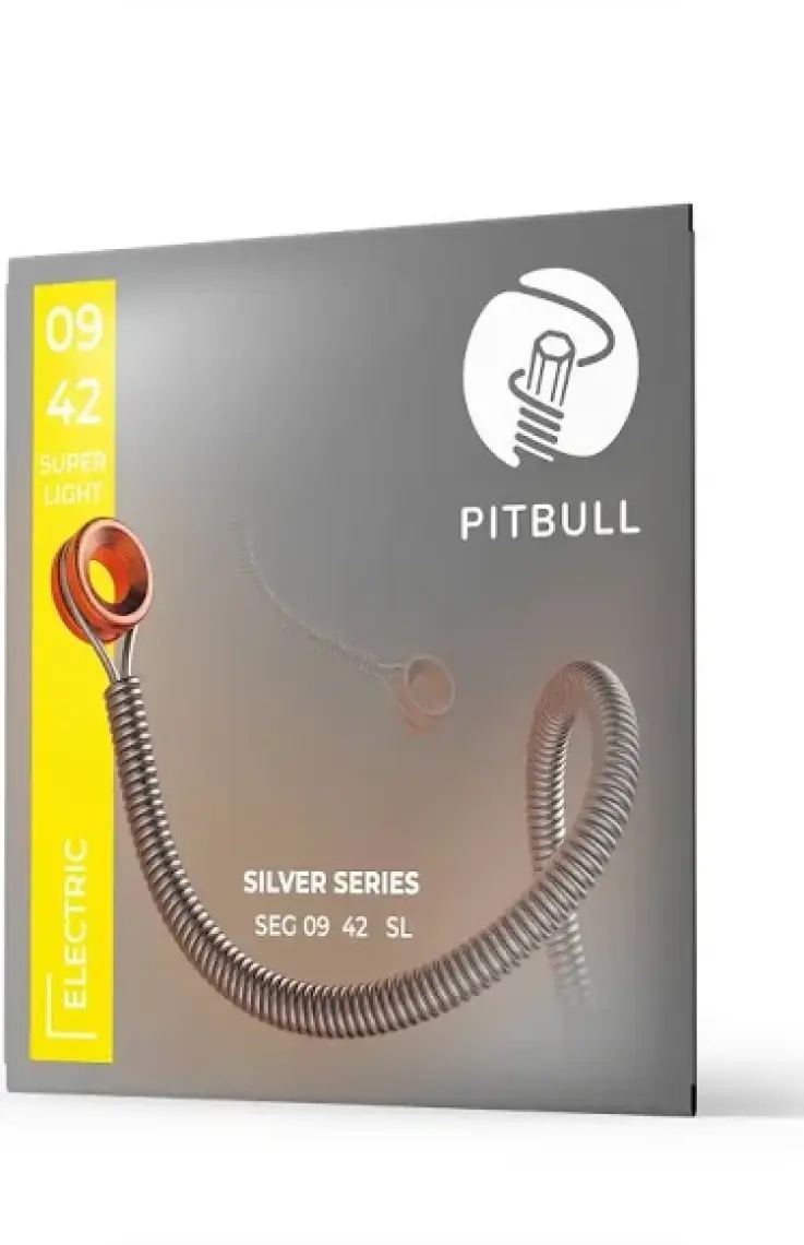 Pitbull Silver Seri Elektro Gitar Teli 09-42 Super Light Seg 09-42 3p Ssc 3lü Set Hediyeli Paket