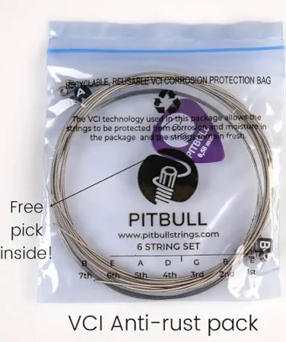Pitbull Silver Seri Elektro Gitar Teli 09-42 Super Light Seg 09-42 3p Ssc 3lü Set Hediyeli Paket