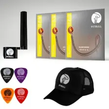 Pitbull Silver Seri Elektro Gitar Teli 09-42 Super Light Seg 09-42 3p Ssc 3lü Set Hediyeli Paket