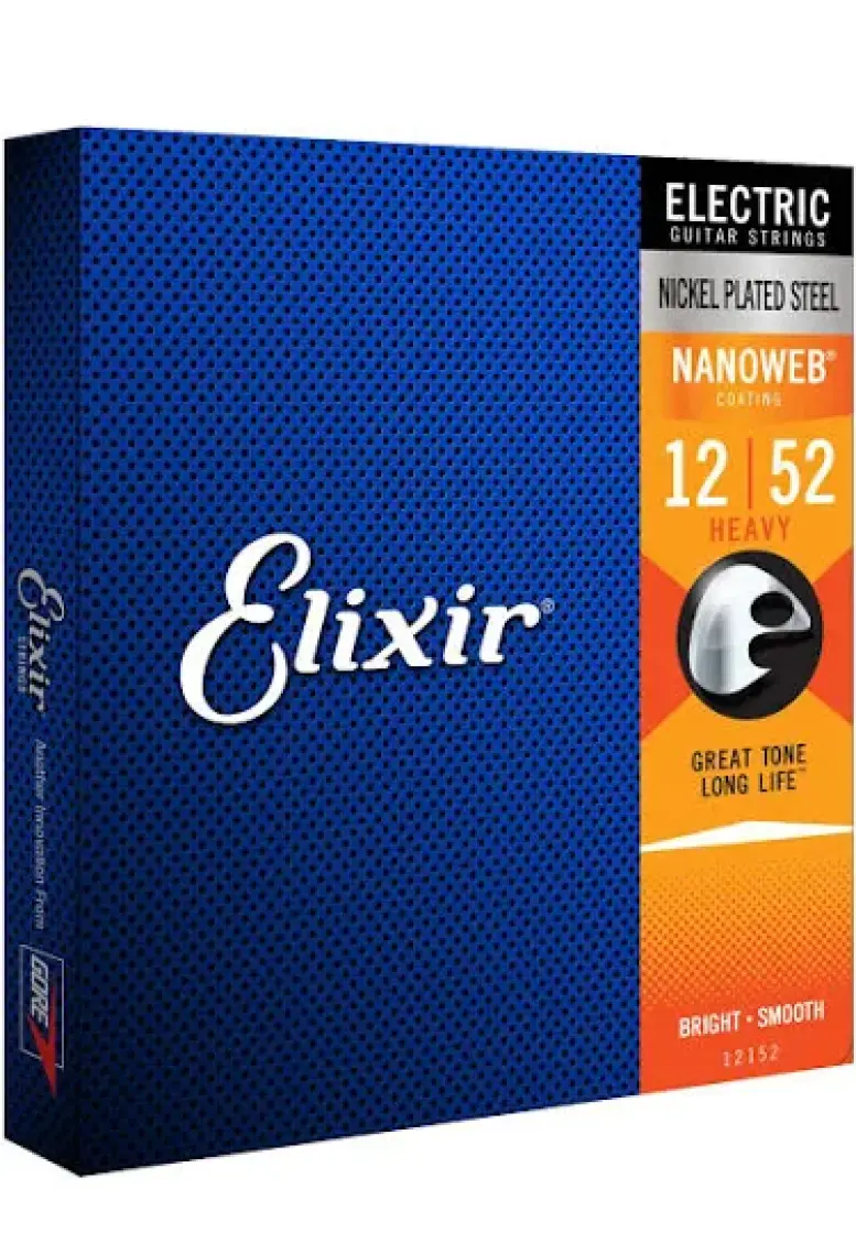 Elixir 12152 Nanoweb Heavy Elektro Gitar Teli (12-52)