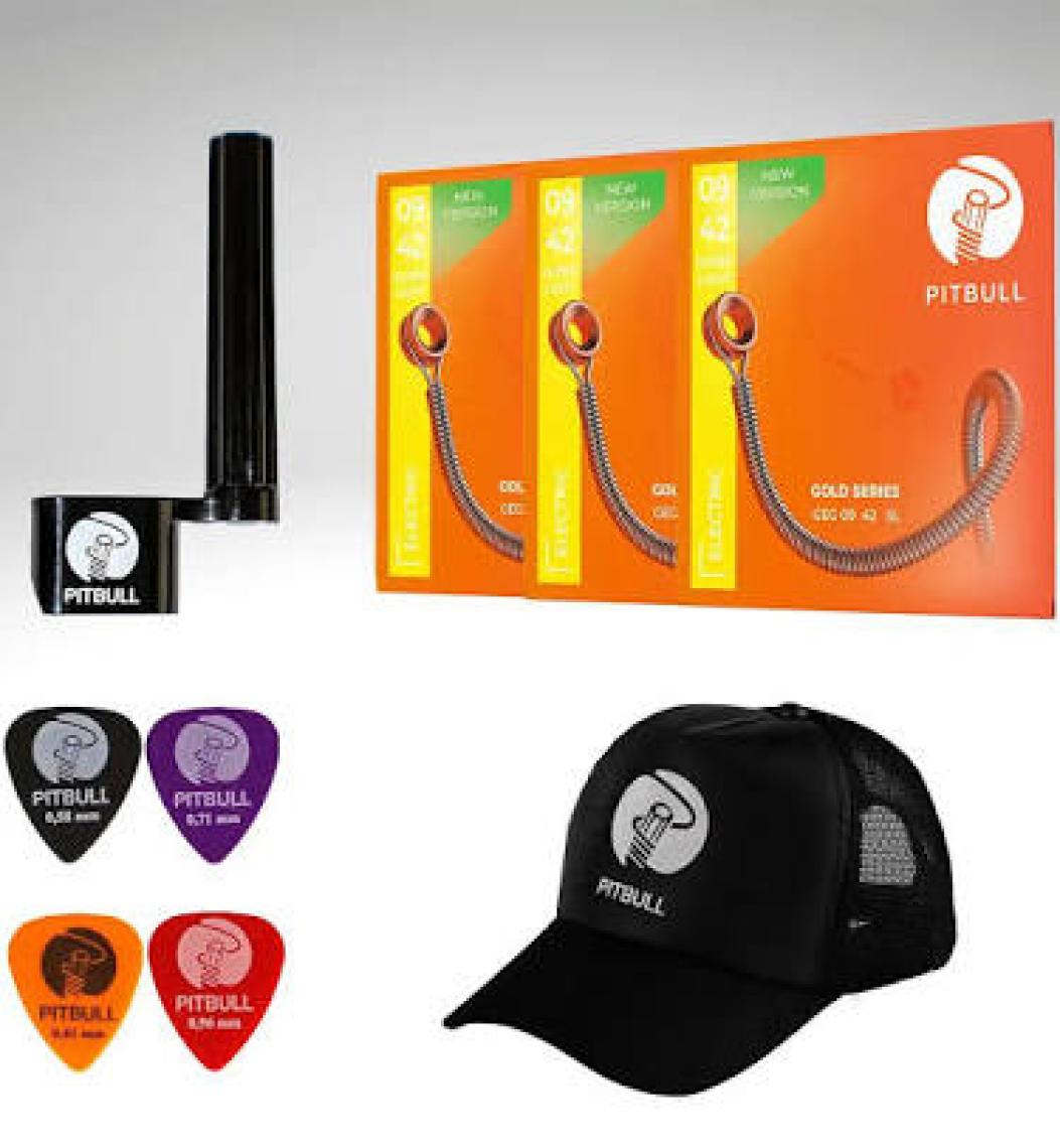 Pitbull Gold Seri Elektro Gitar Teli 09-42 Super Light Geg 09-42 3p Ssc 3lü Set Hediyeli Paket