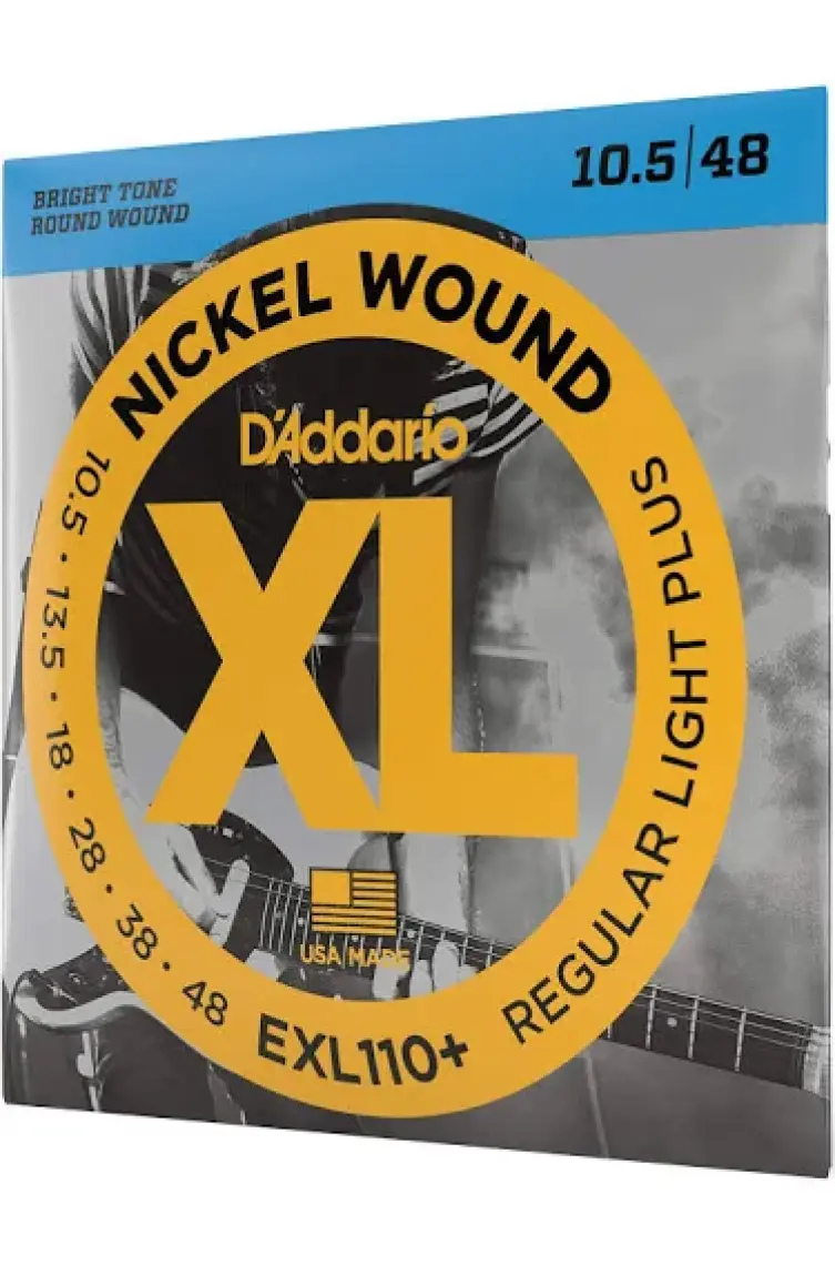 D'Addario Exl110+ Nickel Wound, Regular Light Plus, 10.5-48 Takım Tel Elektro Gitar Teli .0105-048