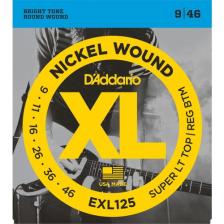 D'Addario EXL125 Super Light Top / Regular Bottom Elektro Gitar Teli (9-46)