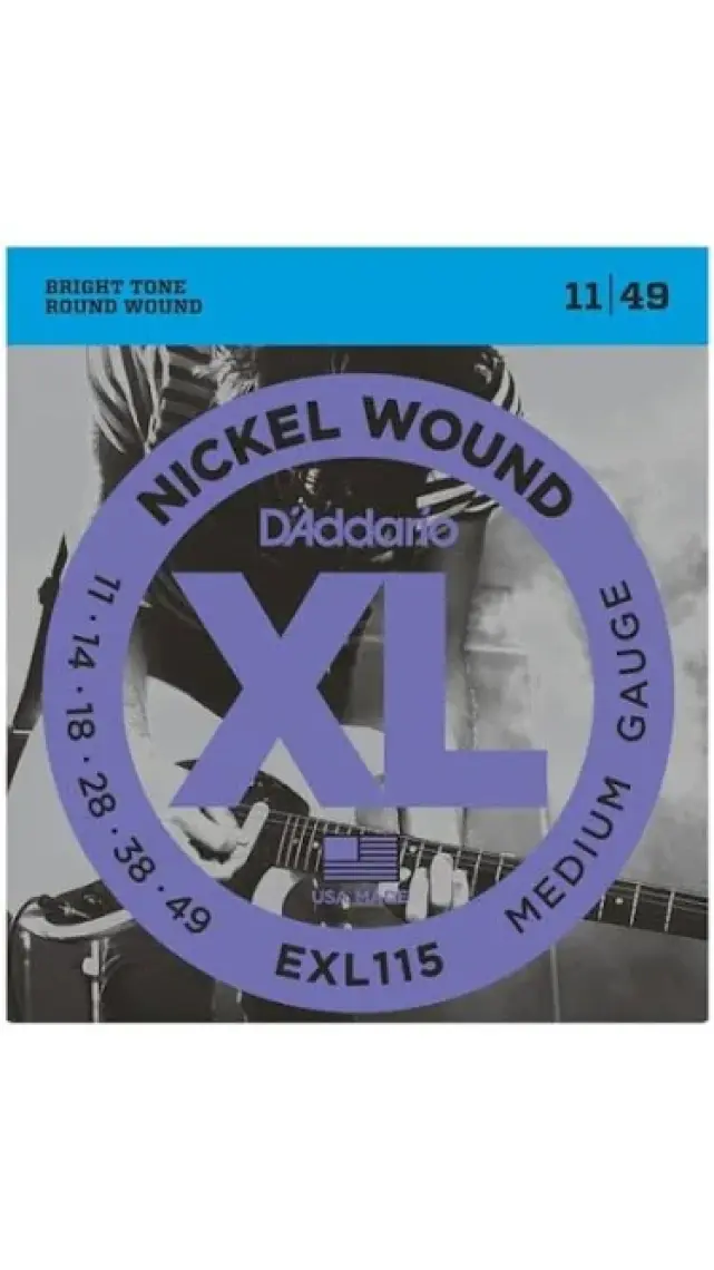 D'Addario EXL115 Blues / Jazz Elektro Gitar Teli (11-49)