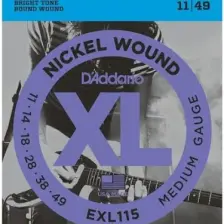D'Addario EXL115 Blues / Jazz Elektro Gitar Teli (11-49)