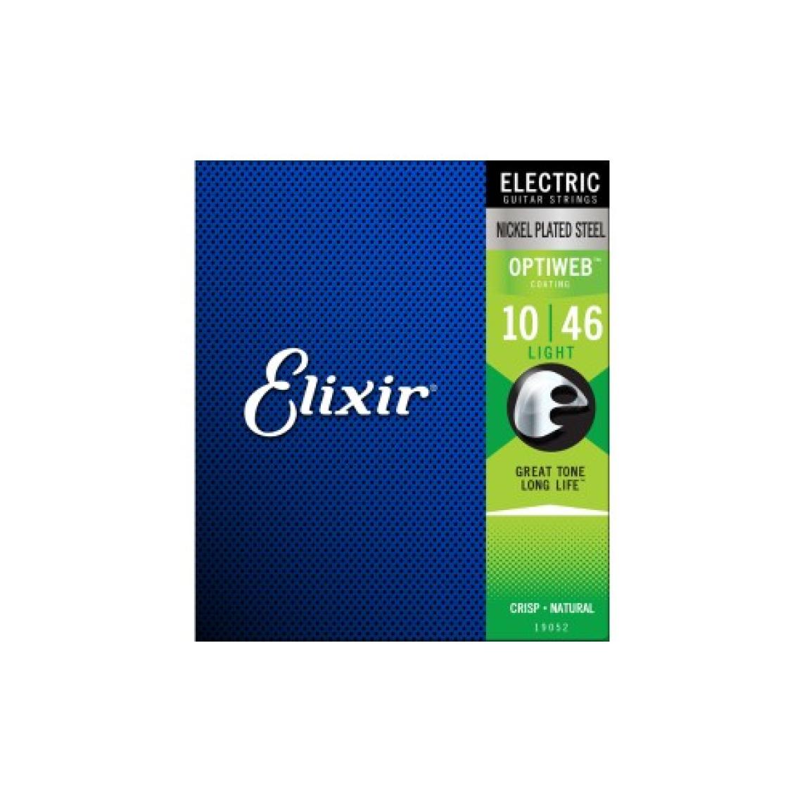 Elixir 19052 Optiweb Light Elektro Gitar Teli (10-46)