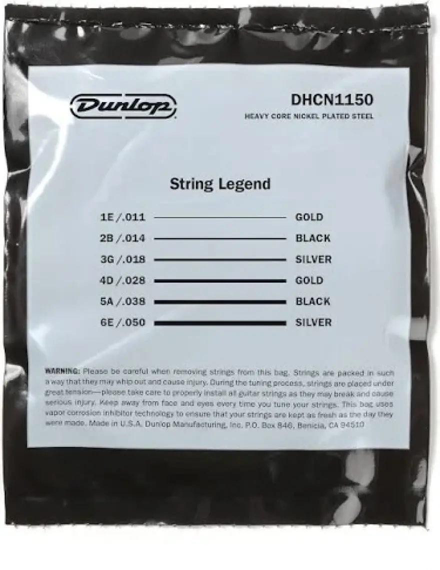 Jim Dunlop DHCN1150 Heavy Core Elektro Gitar Teli (11-50)