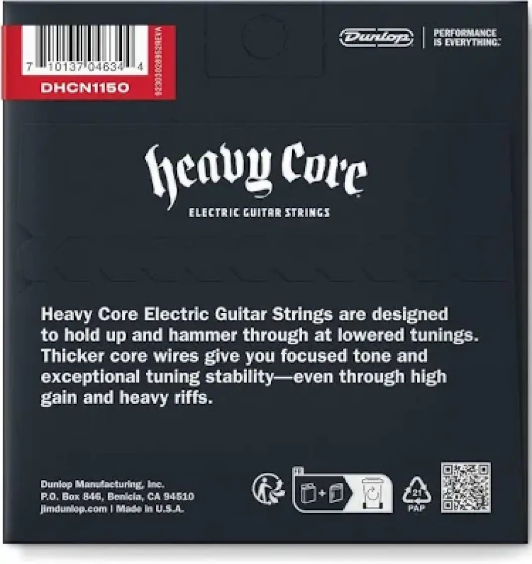 Jim Dunlop DHCN1150 Heavy Core Elektro Gitar Teli (11-50)
