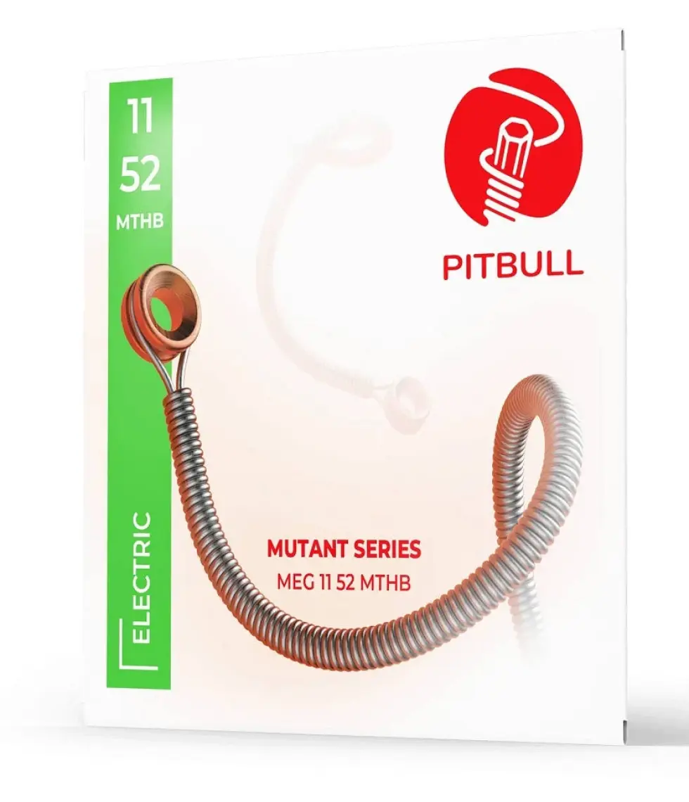 Pitbull Strings Mutant Seri Kopmalara Karşı Esnekliği Artırılmış Elektro Gitar Teli Takım + Pena Meg