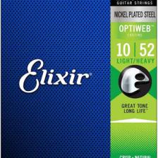 Elixir 19077 Optiweb Light Heavy Elektro Gitar Teli (10-52)