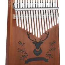 Klx-456 Hakiki Maun Ağacı Kalimba 17 Çelik Tuşlu (TÜRKÇE METOD ÇANTA ÇEKİÇ)