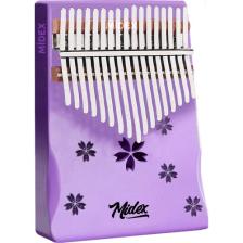 Midex KLX-870 Mor Ahşap Kalimba 17 Tuşlu Full Set