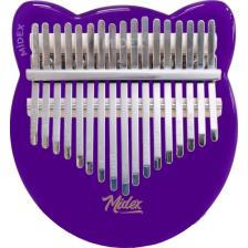 Midex KLX-660 Mor Renk Cam Kalimba 17 Tuşlu Full Set