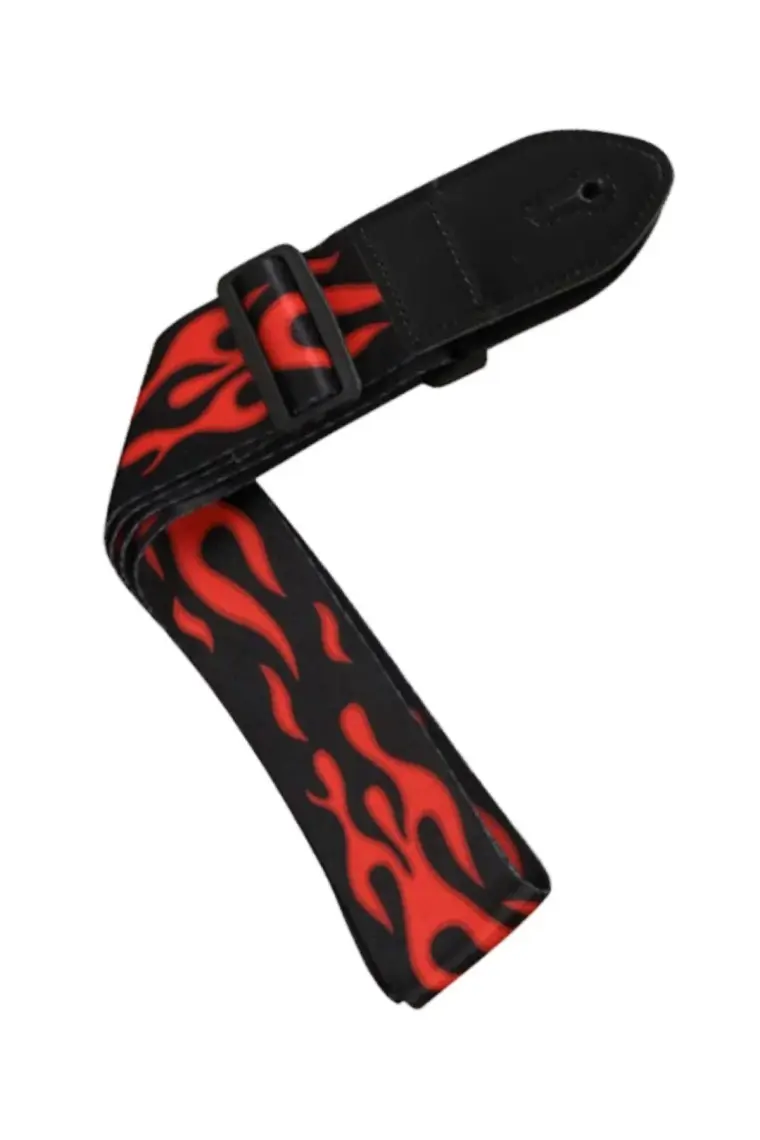 Midex SR-11RD Siyah-Kırmızı Renk Desenli Uzunluk 90-143 cm Gitar Omuz Askısı