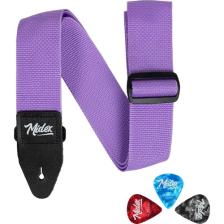 Midex ASM-26PU Gitar Omuz Askısı Lila 89 x 155 cm