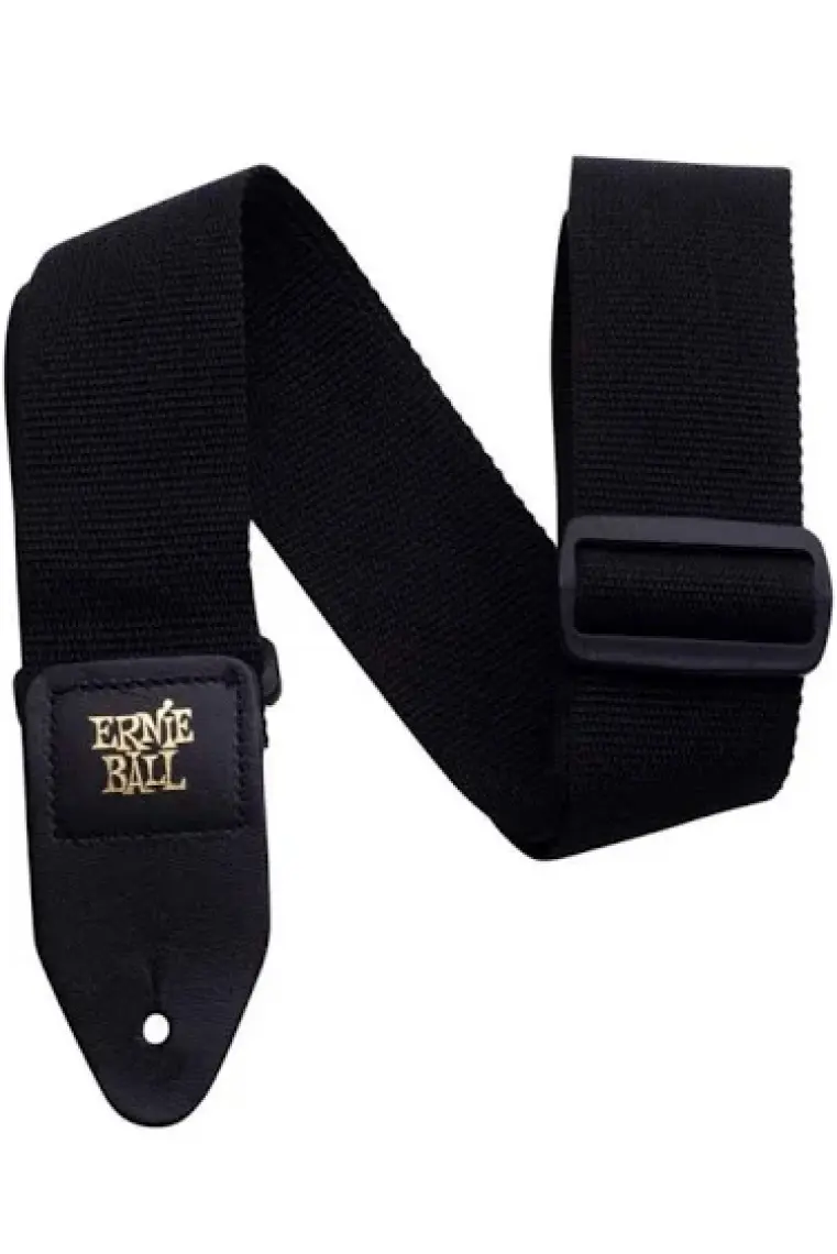 Ernıe Ball P04037 - Siyah Polypro Gitar Askısı