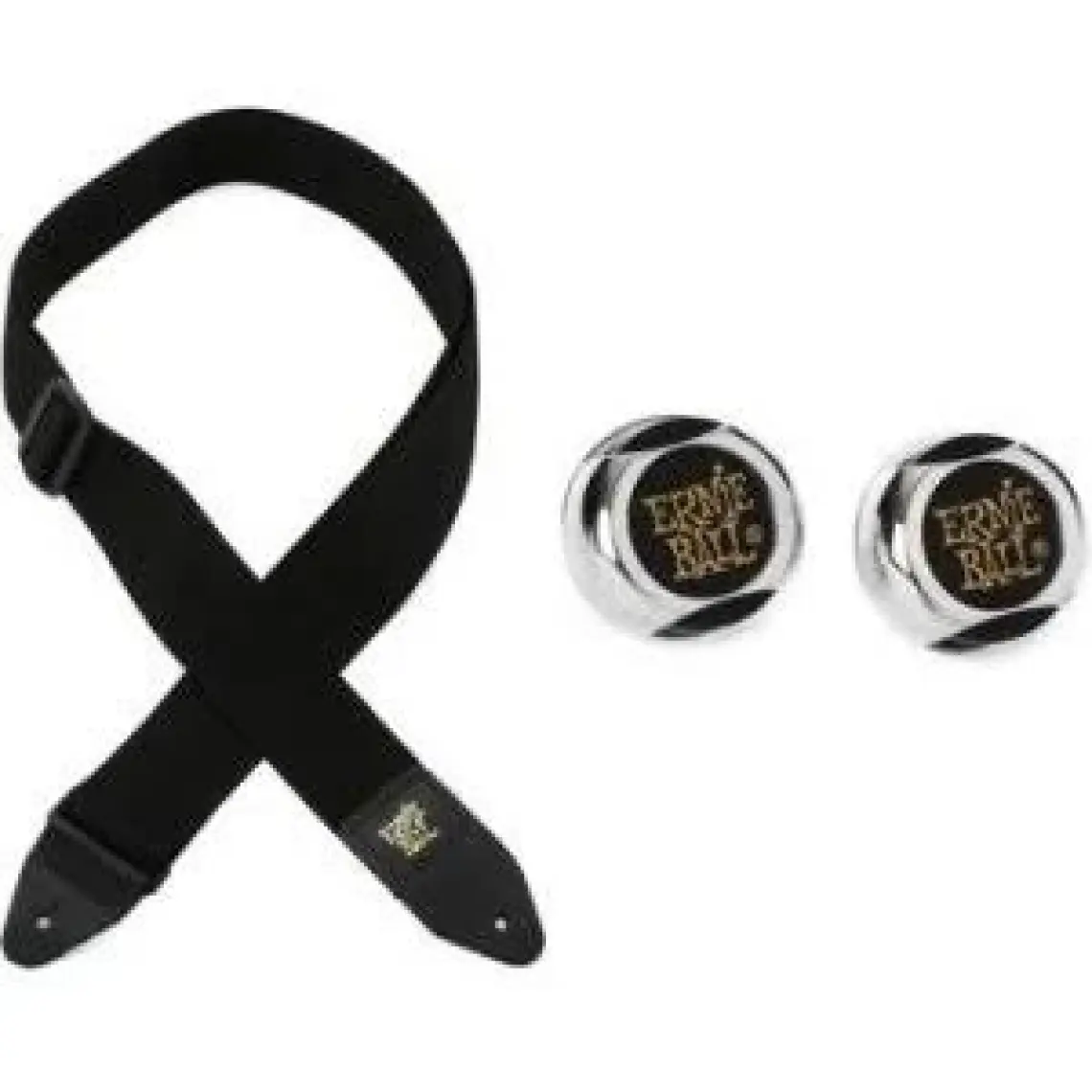 Ernıe Ball P04037 - Siyah Polypro Gitar Askısı
