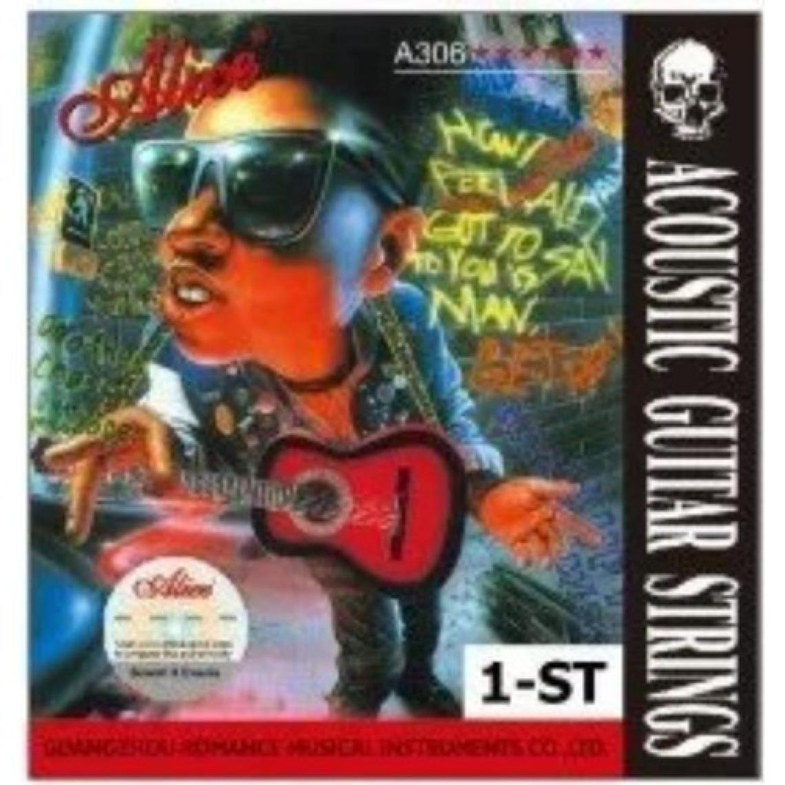 Alice A306XL-1 Akustik ve Elektro Gitar Ince Mi Teli  - Tek Tel 0.10 Çelik